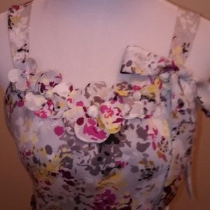 Sleeveless print dress